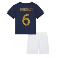 Dětský Fotbalový dres Francie Matteo Guendouzi #6 MS 2022 Domácí Krátký Rukáv (+ trenýrky)